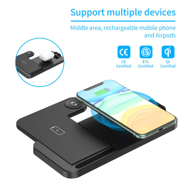 Wireless Charger Three-in-One Wireless Charger for Phones and Watches