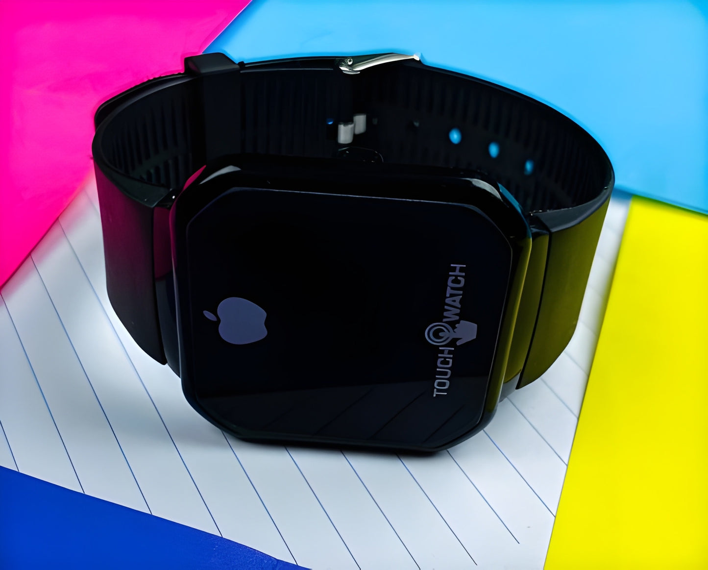 Touch LED Watch Fashion Casual Sports Men's Watch Touch Smart LED Digital Watches Electronics Wrist Watches for Men Women Square Clock (Random color) Without box