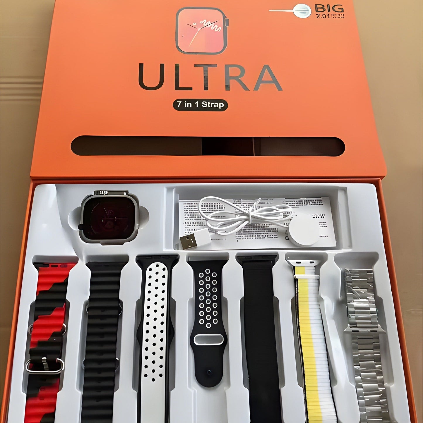 AirPods Pro 2 + Ultra 7-in-1 Smartwatch Combo | Premium Sound & Style Deal