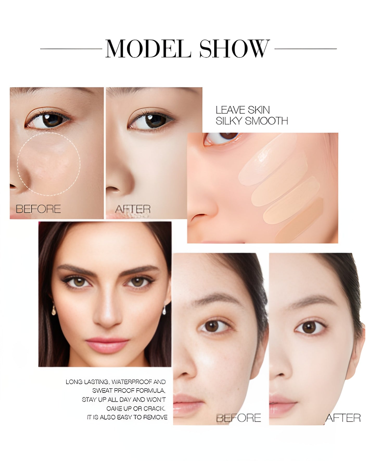 24 Hrs Flawless Finish Collagen Foundation – Long-Lasting Creamy Formula for Smooth, Radiant & Even Skin Tone, 35ml