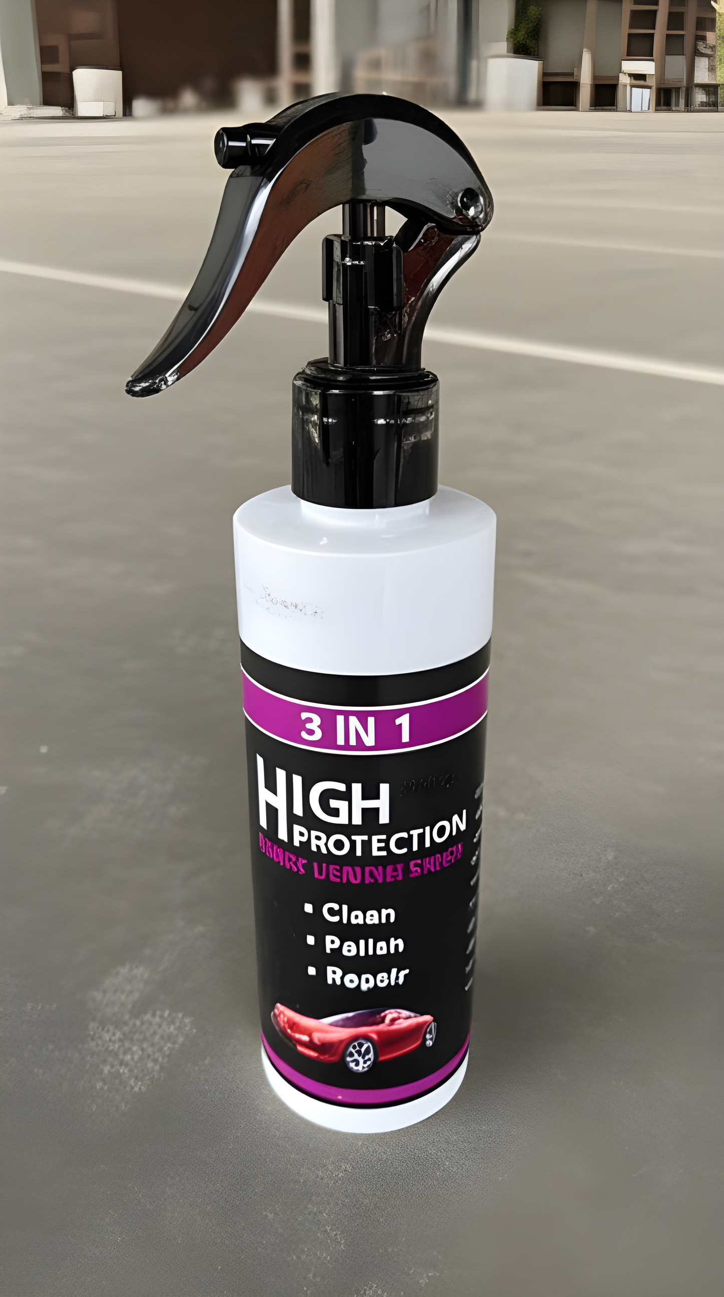 3 In 1 High Protection Quick Car Coating Spray, Ceramic Car Coating Spray Crystal Coating For Car - Quantity 100ml