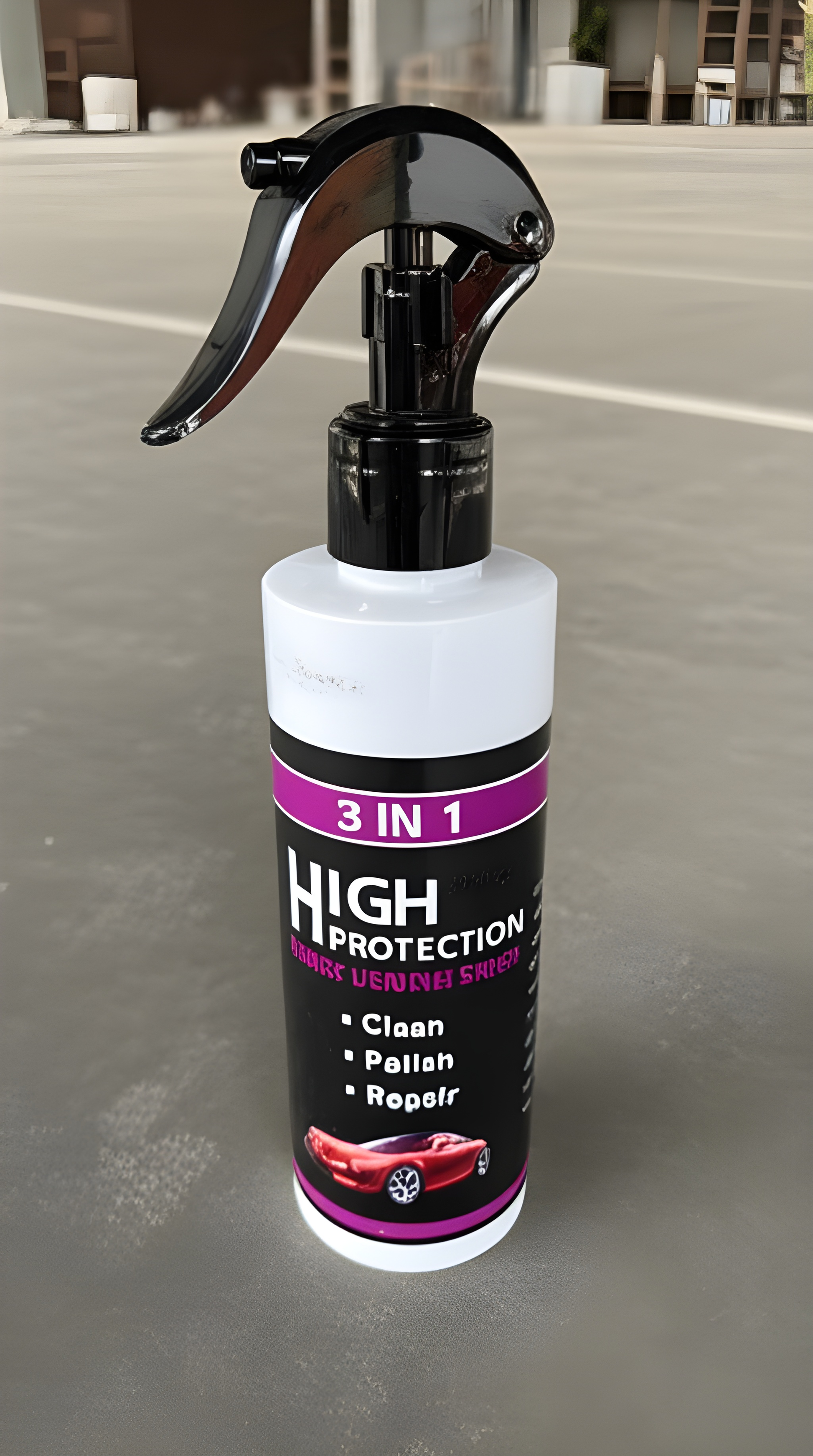 3 In 1 High Protection Quick Car Coating Spray, Ceramic Car Coating Spray Crystal Coating For Car - Quantity 100ml