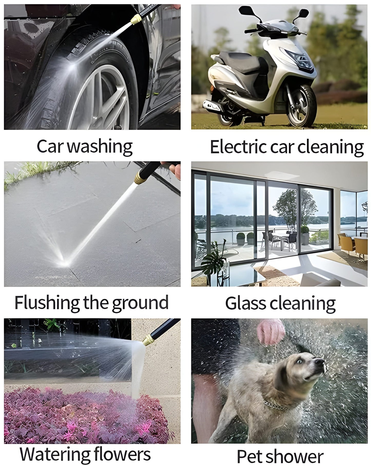 Car Wash Gun – High-Pressure Metal Water Gun Nozzle for Household & Vehicle Cleaning