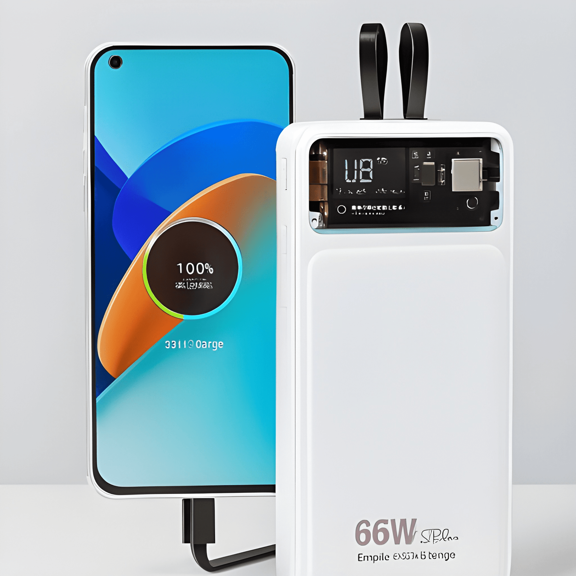 66W 20000mAh Power Bank With LED Display