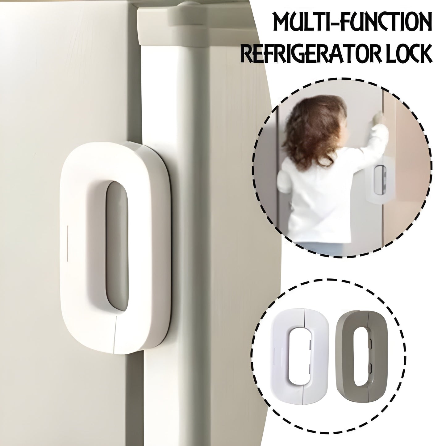 Child Safety Refrigerator Door Lock