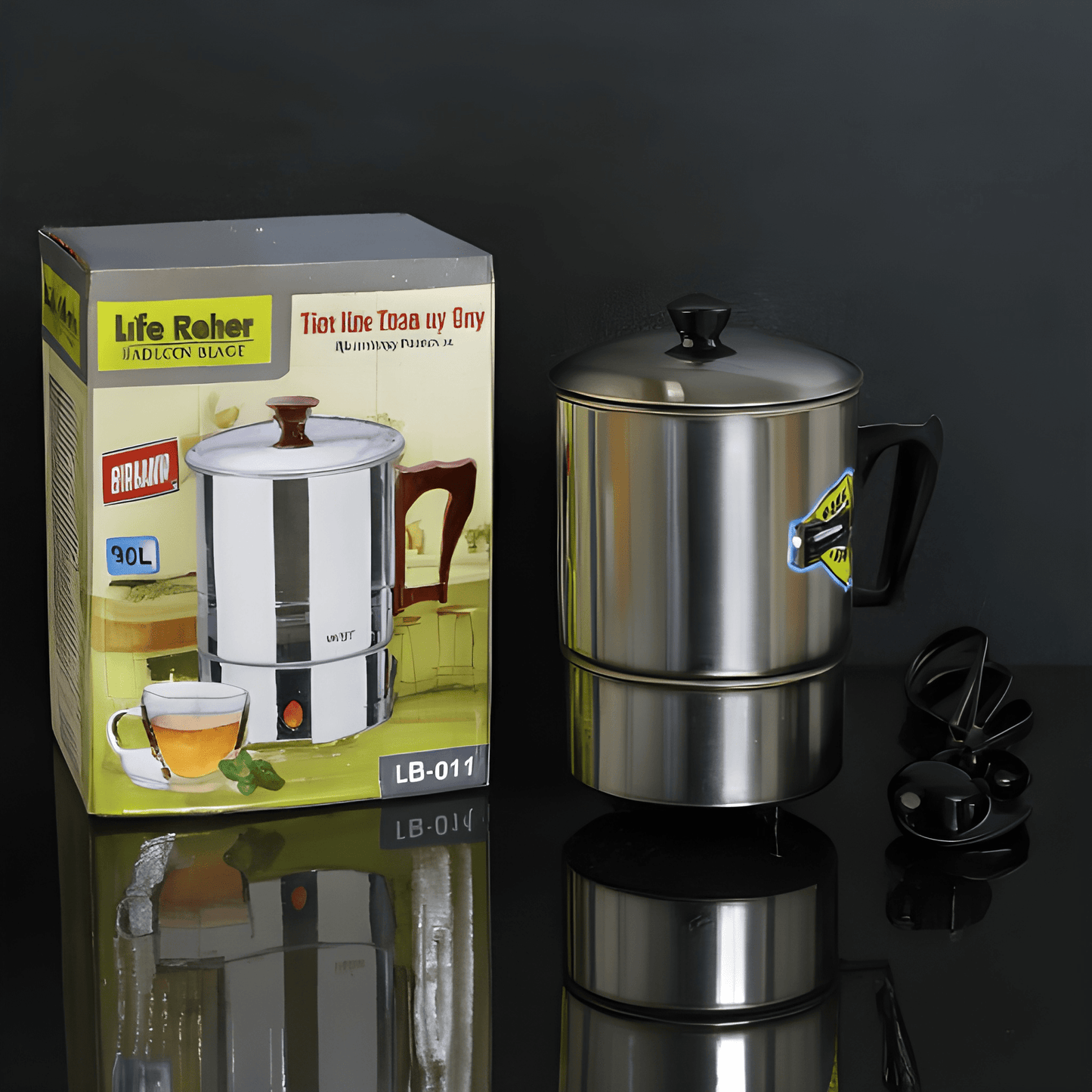  Electric Water Kettle 1.0L – Stainless Steel Electric Heating Cup LR-014 | 350W Portable Electric Water Boiler 