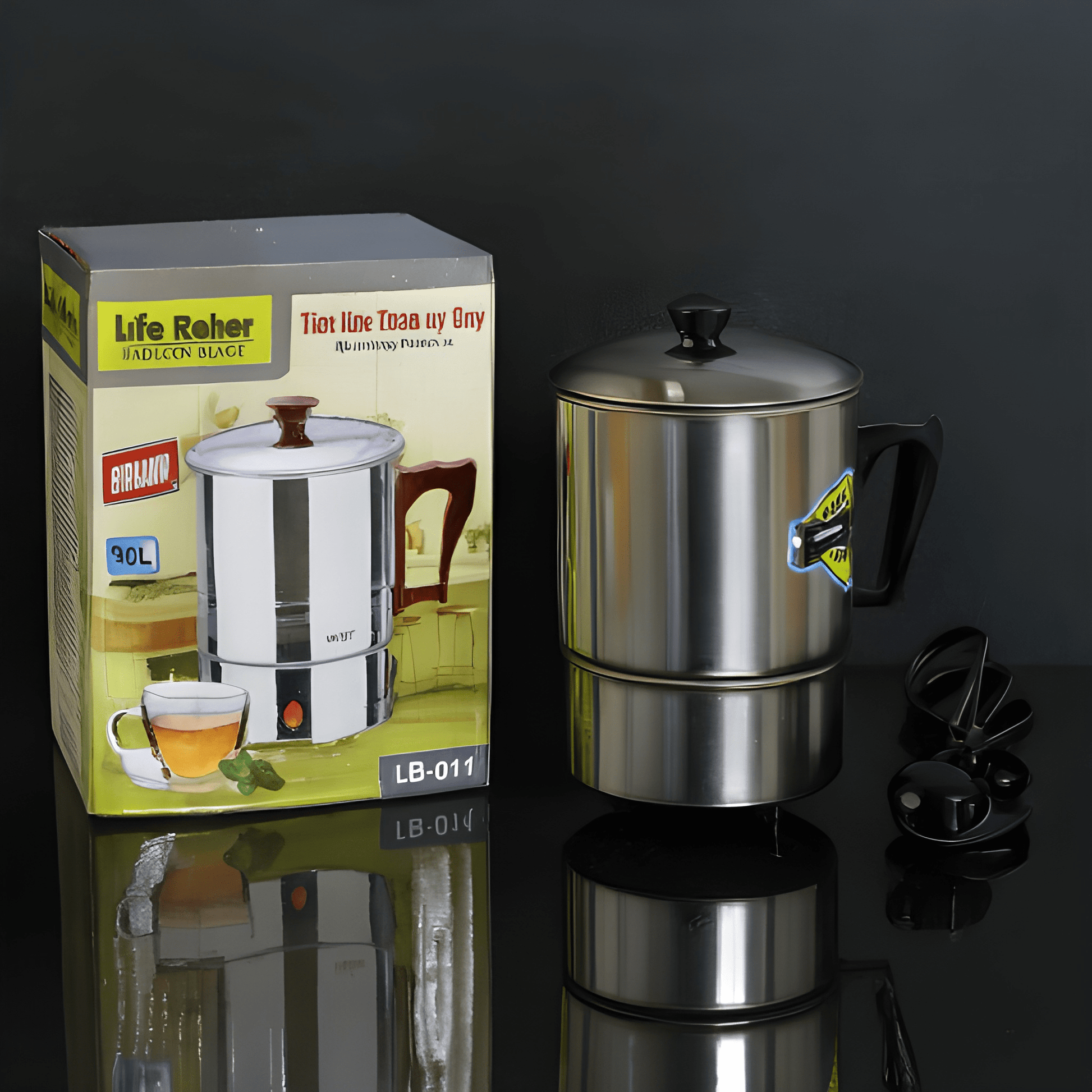  Electric Water Kettle 1.0L – Stainless Steel Electric Heating Cup LR-014 | 350W Portable Electric Water Boiler 