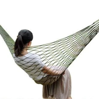 Nylon rope mesh hammock portable simple hammock swing